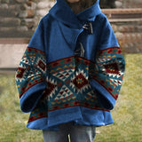Fongt Winter Wish Amazon Ebay Autumn And Winter New Lady Loose Retro Print Wool Coat 5 Color 8
