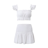 Fongt Summer New Women's Kylie With The Same Sexy Two-Piece Simple Short Vest A-Line