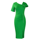 Fongt New Temperament Bag Hip Nails High-Waisted OL Tongle Pencil Dress African Dress