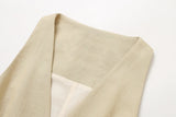 New Side Fork Comfortable Pure Suit Vest 06036575711-Outfit