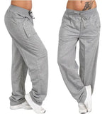 Pure Color Tied Casual Loose Straight