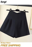 Women Fashion Solid Ladies Clothing High Waist Baggy Minimalist Elegant Popular Newest Cozy Basic Preppy Style