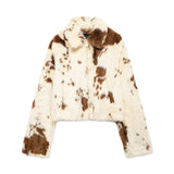 Fongt Women's ZA Autumn And Winter New Fashion Simple Leopard Fur Fur Coat
