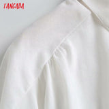 Women High Quality Bow Crop Shirt Summer Blouse Short Sleeve Chic Female Tops