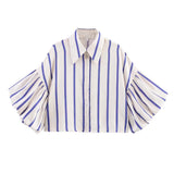 Fongt Women's Clothing Explosion Fashion Casual Loose Bubble Sleeve Shirt