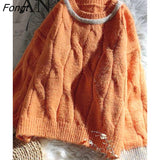 Wool Sweater Short for Women Is Loose and The Fried Dough Twist Pullover Is Thickened In Autumn and Winter Korean