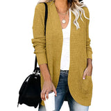 Fongt Exclusively For The Autumn And Winter New Ladies Fashion Long Sleeve Pocket Sweater Knit