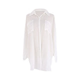 Fongt Women's Bamboo Cloth Shirt Beach Coat Bikini Cardigan Holiday Sunscreen Swimsuit Outside The