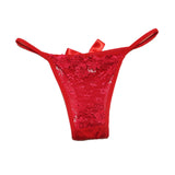 Fongt Lace Thongs Without Scars 2025 New Perspective Temptation Cotton Low-Rise Hot Solid-Colored Girl Trousers Head