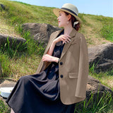 Fongt And Autumn Small Suit Jacket Woman 2025 New Fashion Long-Term Small Korean Version Of The Korean Suit Woman