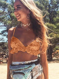 Style Sequins Show Hot Blouse DS Nightclub Stage Lotus Leaf Edge Suspender Navel Vest-Outfit