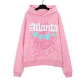 Tide Card Prints Letters, Cobwebs, Personality, Hip-Hop Couples, Hooded Sweaters, Casual Sweaters, Sports Sets.-Outfit