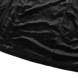 Waist Suede Flared Sleeve Wrap Chest Hepburn Dress-Outfit