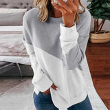 Spring Autumn TShirt Women Clothes Patchwork T-shirts Female O-neck Tee harajuku mujer camisetas Women Long Sleeve Tops