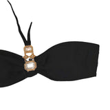 Fongt New Swimsuit Luxury Crystal Diamond Chain Women's Split Swimsuit Strapless Strap Sexy