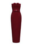 Women's Bag Ass Dress Girl Spring And Summer Burst Open Fork Dress Sexy