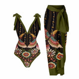 Fongt One-Piece Bikini Suit Women's Bikini Three-Piece