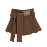 Fongt 100-Fold Skirt Women's New Dress With White Half-Dress Korean Version Of The College Style Skirt A Skirt