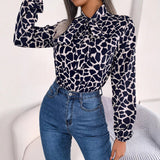 Fongt Wind Shooting 2025 Spring And Summer Temperament With Lantern Sleeve Chiffon Shirt Women's Clothing
