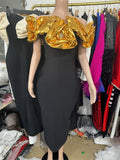 Red Fashion Big Flower Body Sleeveless Tight Casual Long Banded Dress Evening Dress Women's