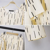 Women Casual Printed Sets ZANZEA 2022 kaftan Half Sleeve Blouse and Long Pants Female Tops Elastic Waist Trousers Matching