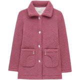 Fongt Fongt Jacket Women Fleece Warm Lamb Wool Coat 2023 New Solid Long-Sleeved Outerwear Middle-aged Female Basic Coat Oversize 5XL 1215-1-Outfit