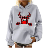 Elk Christmas Plus Size Pullover Women