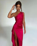 Fongt Summer Design Sensual Stylish Stylish Slanted Forked Swear Dress