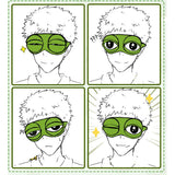 Eye Mask the Frog Sad Frog 3D Eye Mask Cover Cartoon Soft Plush Sleeping Mask Green Rest Funny Eye