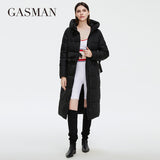 Down Jacket Female 2022 Long Fashion Brand Women's Winter Jacket Designer Personality Belt Pocket Women Coat