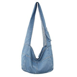 Large Washed Denim Crossbody Bag-Outfit