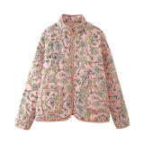 2024 Autumn And Winter Women's Street Fashion Print Casual Coat Quilted Padded Coat W028 6404-Outfit