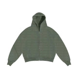 Fongt Casual Simple Couple Fashion Hoodie Zipper Jacket Loose Jersey Trousers
