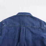 New Casual Version Short Lapel Tooling Shirt 1201088001-Outfit