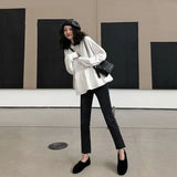 Hoodie Sweatshirts autumn winter harajuku solid Ruffle Long Sleeve Hoodies O Neck Pullovers Casual Loose Thin