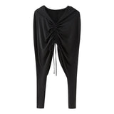 Fongt Women's Explosive Hooded Folded Top