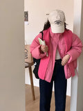 2024 Winter New Korean Version Sweet Shawl Small Down Jacket Female Thick Bread Clothing White Duck Down Coat Tide-Outfit