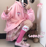 Fongt Soft Sister Student Cartoon Meal Jk Coat Zipper Koloumi Cotton Hoodie Jade Cinnamon Dog Print