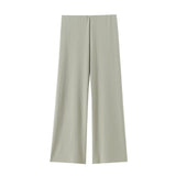 Fongt For Women's INS Burst High-Waist Wide Leg Trousers + Asymmetrical Neckless Top Suit