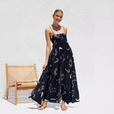 Fongt Spring And Summer 24 New Women's Small Fresh Flower Condole Dress Slim-88100-Outfit