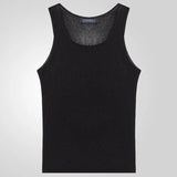 Fongt New Men's Wear Solid Color Loose Sleeveless Knitted Shirt Woolly Breathable Sports Vest