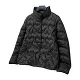 Autumn And Winter New Down Jacket Female Short Style Retro Standing Collar Warm To Show Thin Versatile Plate Deduction Age Fashion Coat-Outfit