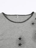 Star Long Sleeve Crop