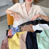 Fongt 2023 New Women's Versatile Short-Sleeved Shirt