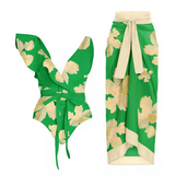 Sexy Fashion One Piece Swimsuit Solid 3D Flower Summer Women Swimwear Beachwear Summer Luxury Monokini Bathing Suit-Outfit