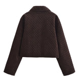 Brown Quilted Overshirt-Outfit