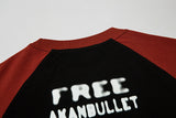 Vintage Print Raglan Short Sleeve Tee-Outfit