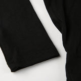 French Lace Trim Splice Slim Long Sleeve Tee-Outfit