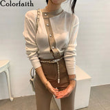 New 2021 Women's Sweaters Autumn Winter Fashionable Elegant Lady Pearl Buttons Short Cardigans Vintage Tops