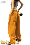 Pants Y2K Clothes Loose Drawstring Low Waist Joggers Trousers Women Casual Outfits Streetwear Baggy Wide Leg